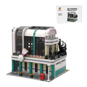 MOC - 58435 Jim's Bowling Alley & Diner Klemmbausteine - LesDiy - Klemmbausteine