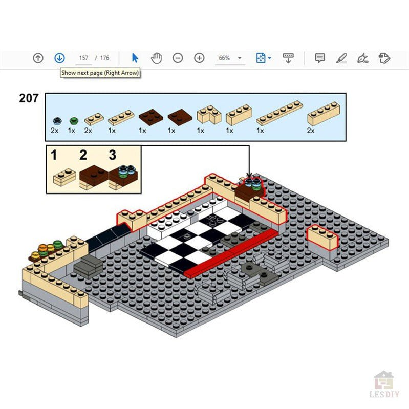 MOC - 58435 Jim's Bowling Alley & Diner Klemmbausteine - LesDiy - Klemmbausteine