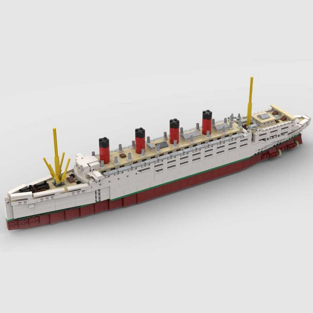 MOC - 59185 RMS Mauretania Bausteinboot Klemmbausteine - LesDiy - Klemmbausteine