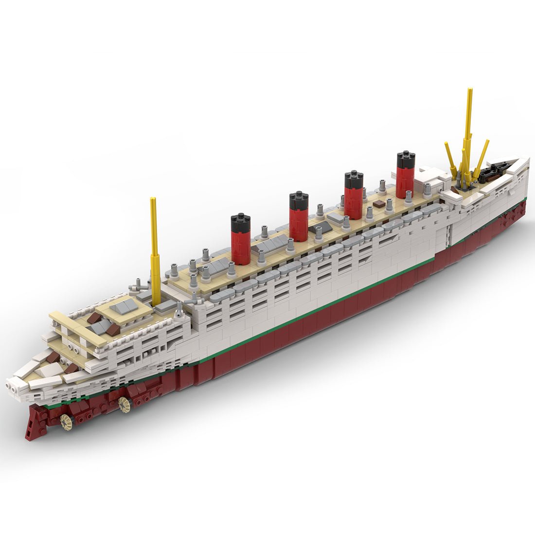 MOC - 59185 RMS Mauretania Bausteinboot Klemmbausteine - LesDiy - Klemmbausteine