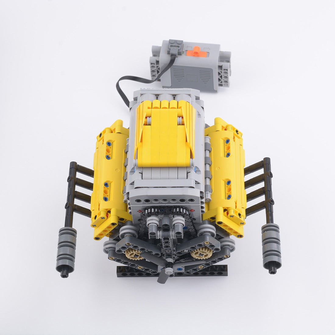 MOC - 60662 Crossplane V8 Klemmbausteine - LesDiy - Klemmbausteine