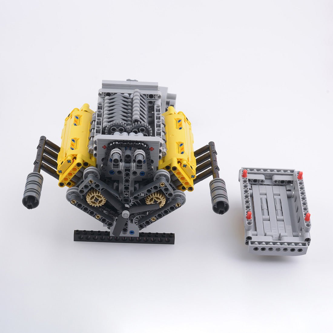 MOC - 60662 Crossplane V8 Klemmbausteine - LesDiy - Klemmbausteine