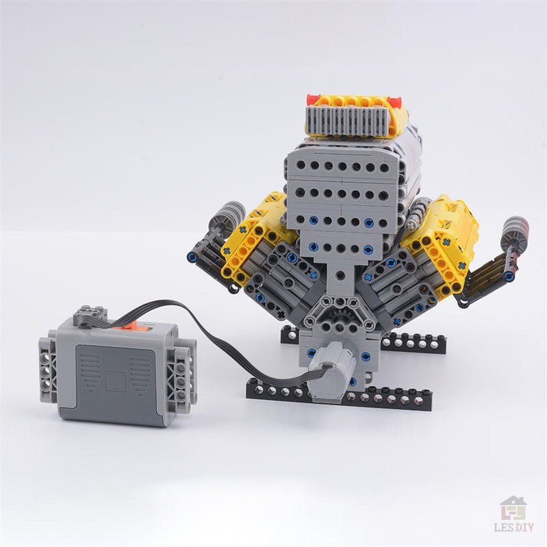 MOC - 60662 Crossplane V8 Klemmbausteine - LesDiy - Klemmbausteine