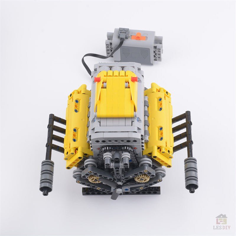 MOC - 60662 Crossplane V8 Klemmbausteine - LesDiy - Klemmbausteine