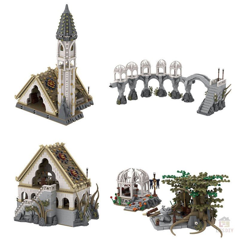 MOC - 62284 Rivendell Klemmbausteine - LesDiy - Klemmbausteine