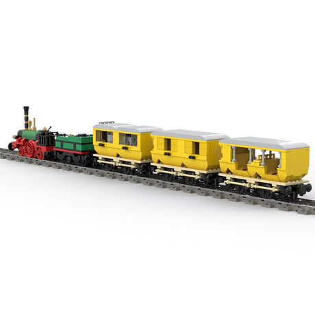 MOC - 63396 Der Adler – Deutschlands erster kommerzieller Zug Klemmbausteine - LesDiy - Klemmbausteine