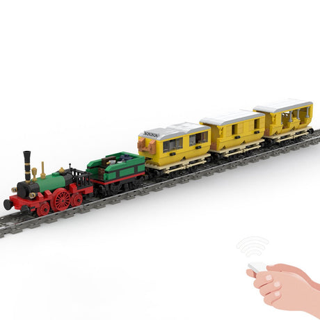 MOC - 63396 Der Adler – Deutschlands erster kommerzieller Zug Klemmbausteine - LesDiy - Klemmbausteine