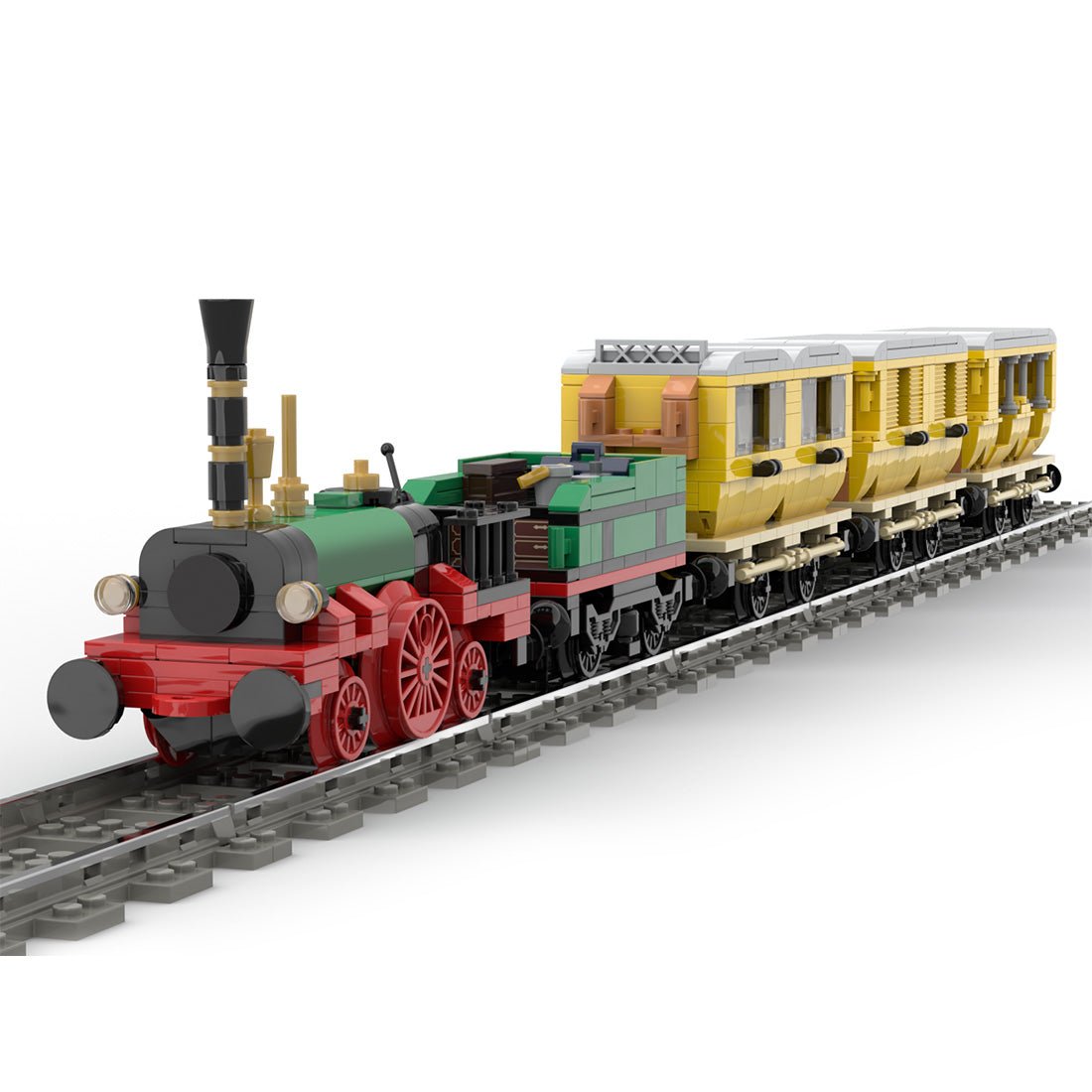 MOC - 63396 Der Adler – Deutschlands erster kommerzieller Zug Klemmbausteine - LesDiy - Klemmbausteine