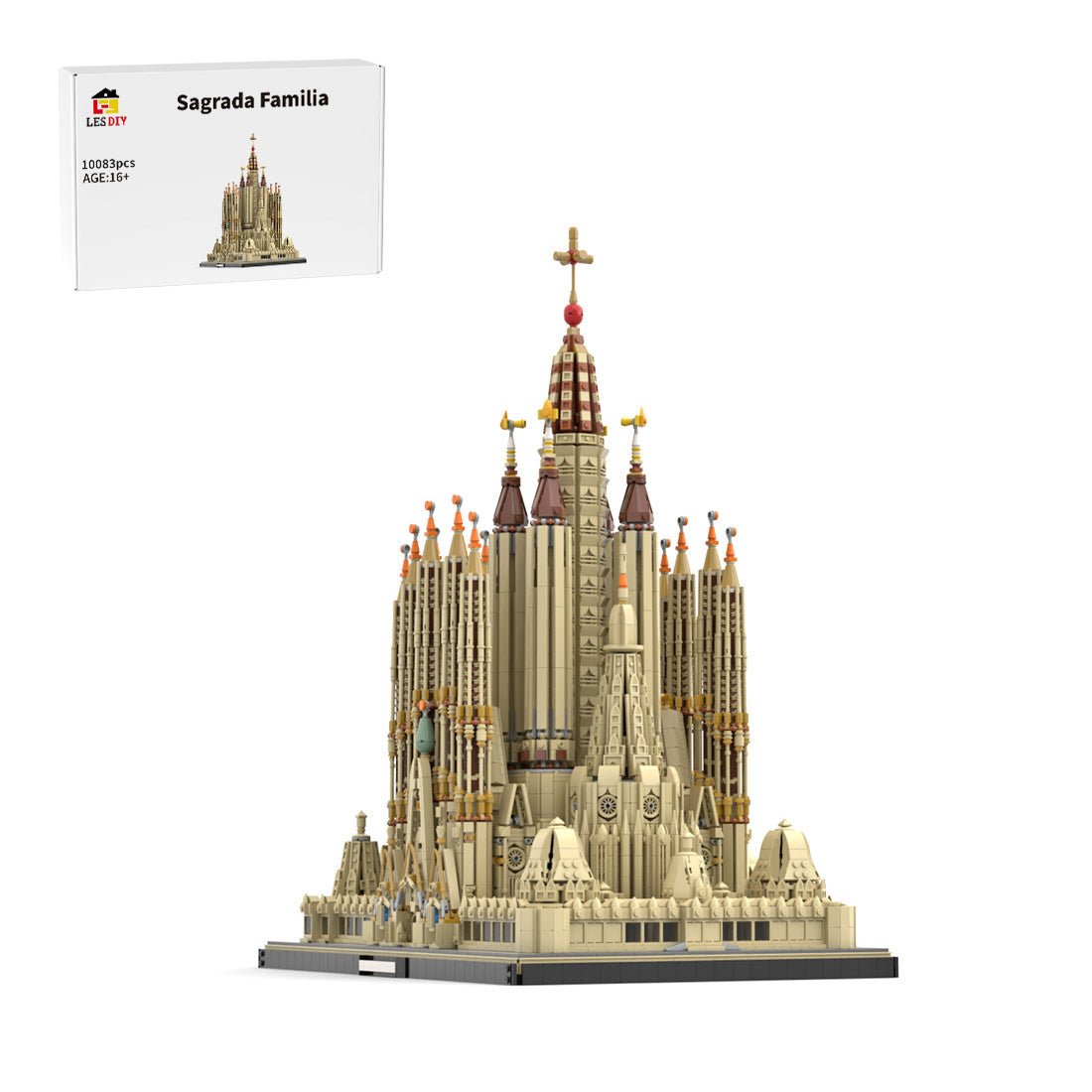 MOC - 65795 Sagrada Familia Klemmbausteine - LesDiy - Klemmbausteine