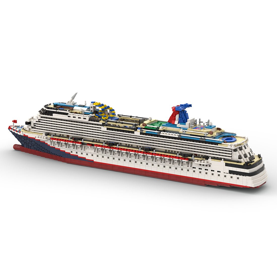 MOC-67085 Carnival Dream building block boat clamping blocks - LesDiy