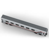 MOC - 67867 6wide Static Edition Schlafwagen RZD ohne bedruckte Teile und Figuren - LesDiy - Klemmbausteine