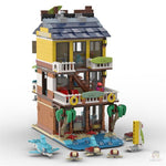Tiki Surf Bar 1085 Parts MOC-68006 Building Blocks Toys Set for