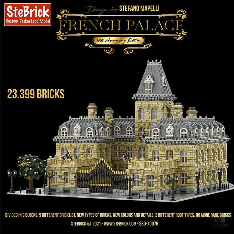 MOC - 70573 Französischer Palast 10 Jähriges Jubiläum - LesDiy - Klemmbausteine
