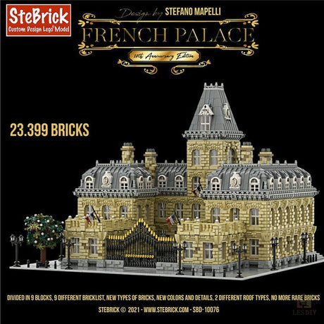 MOC - 70573 Französischer Palast 10 Jähriges Jubiläum - LesDiy - Klemmbausteine