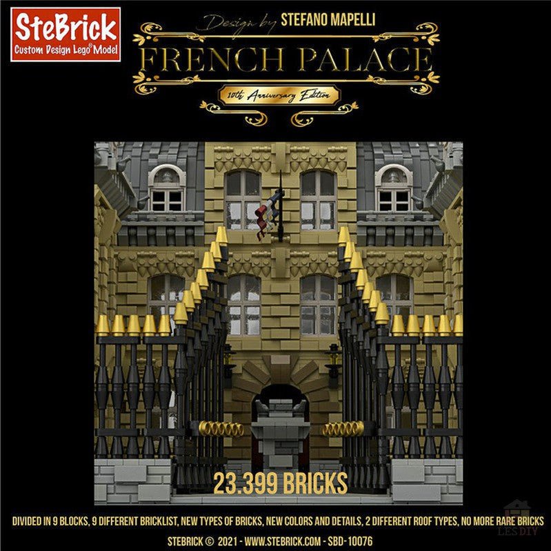 MOC - 70573 Französischer Palast 10 Jähriges Jubiläum - LesDiy - Klemmbausteine