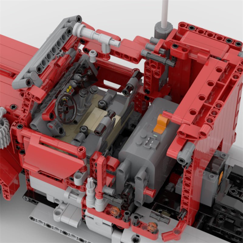 MOC - 72820 Manis Roter Ferngesteuerter LKW Klemmbausteine - LesDiy - Klemmbausteine