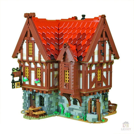 MOC - 72838 Mittelalter Taverne - LesDiy - Klemmbausteine