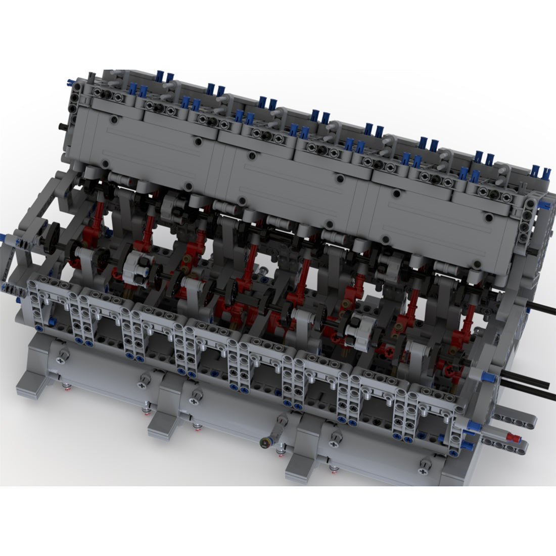 MOC - 73232 V16 - Dieselmotor Klemmbausteine - LesDiy - Klemmbausteine