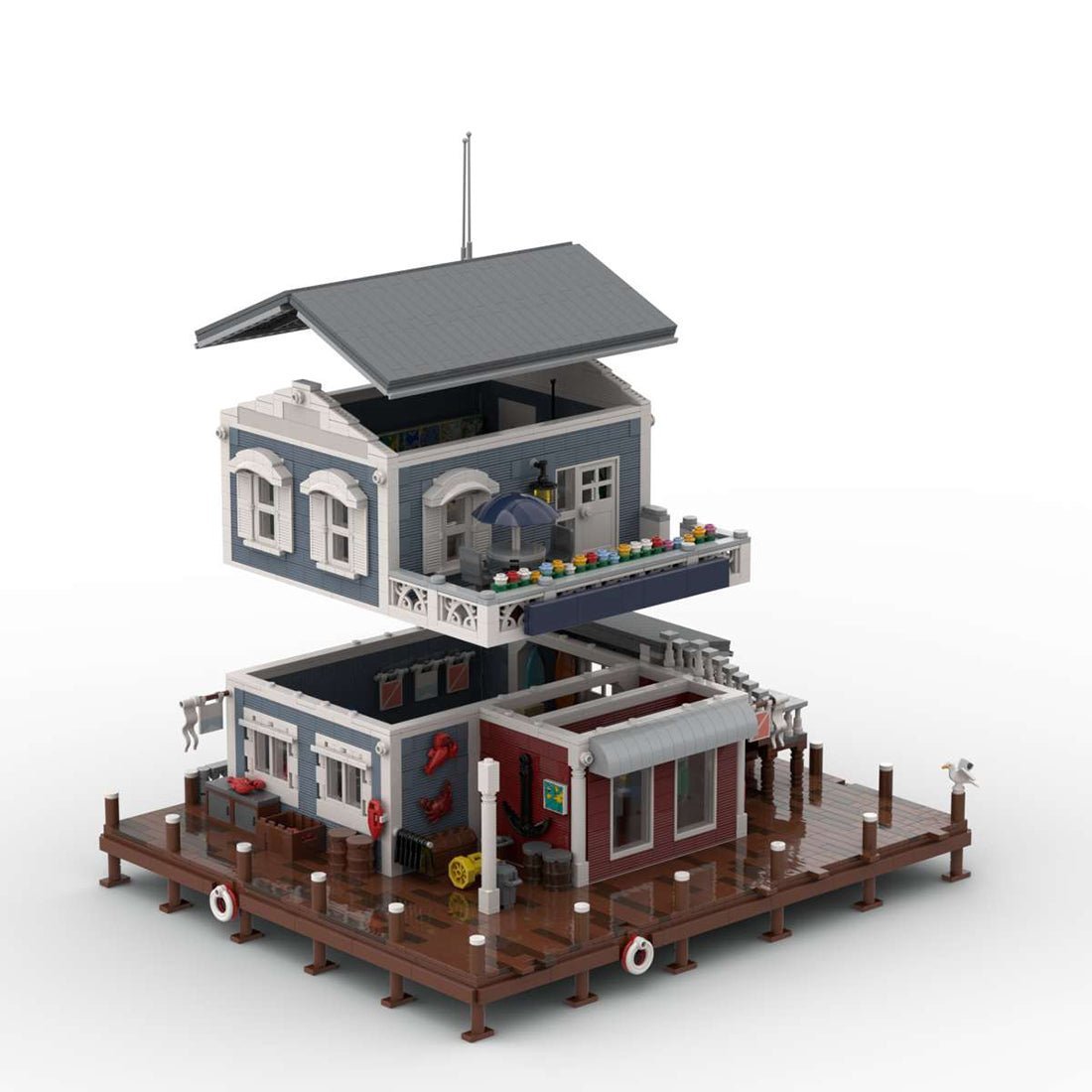 MOC - 74199 Charter and Dive Shop Klemmbausteine - LesDiy - Klemmbausteine