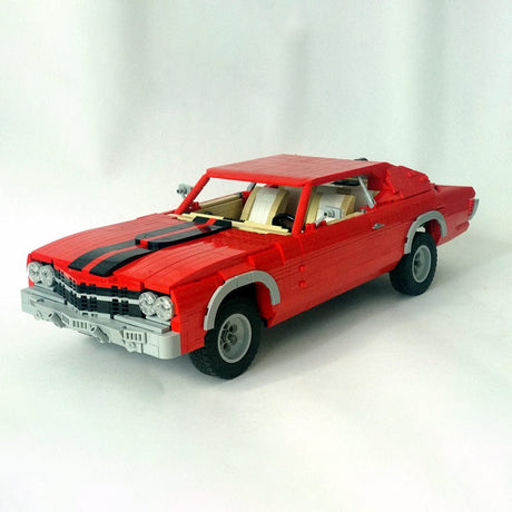 MOC - 75243 1/10 Scale Chevrolet Chevelle SS 1970 Klemmbausteine - LesDiy - Klemmbausteine