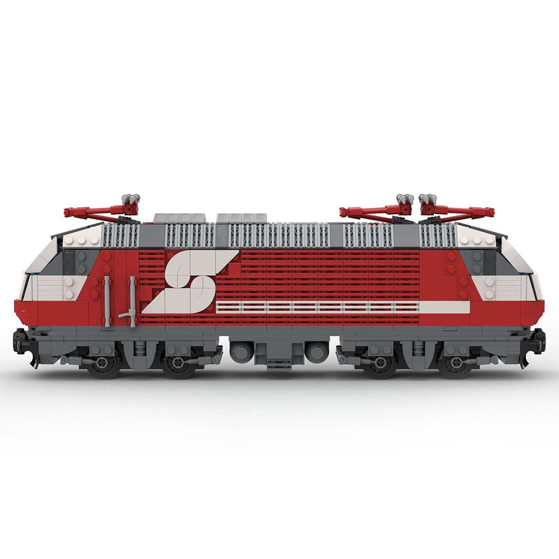 MOC - 75579 Dynamisches BR 1822 Inter City Express - Modell mit 6 Breiten - LesDiy - Klemmbausteine