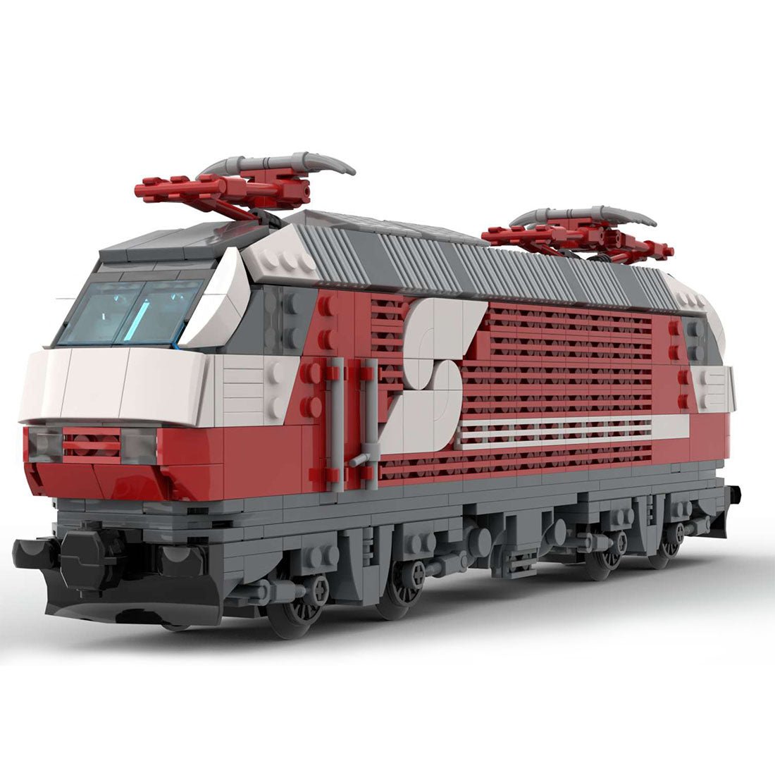 MOC - 75579 Dynamisches BR 1822 Inter City Express - Modell mit 6 Breiten - LesDiy - Klemmbausteine