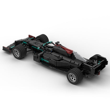 MOC - 76423 Mercedes F1 W12 1:8 Scale Klemmbausteine - LesDiy - Klemmbausteine