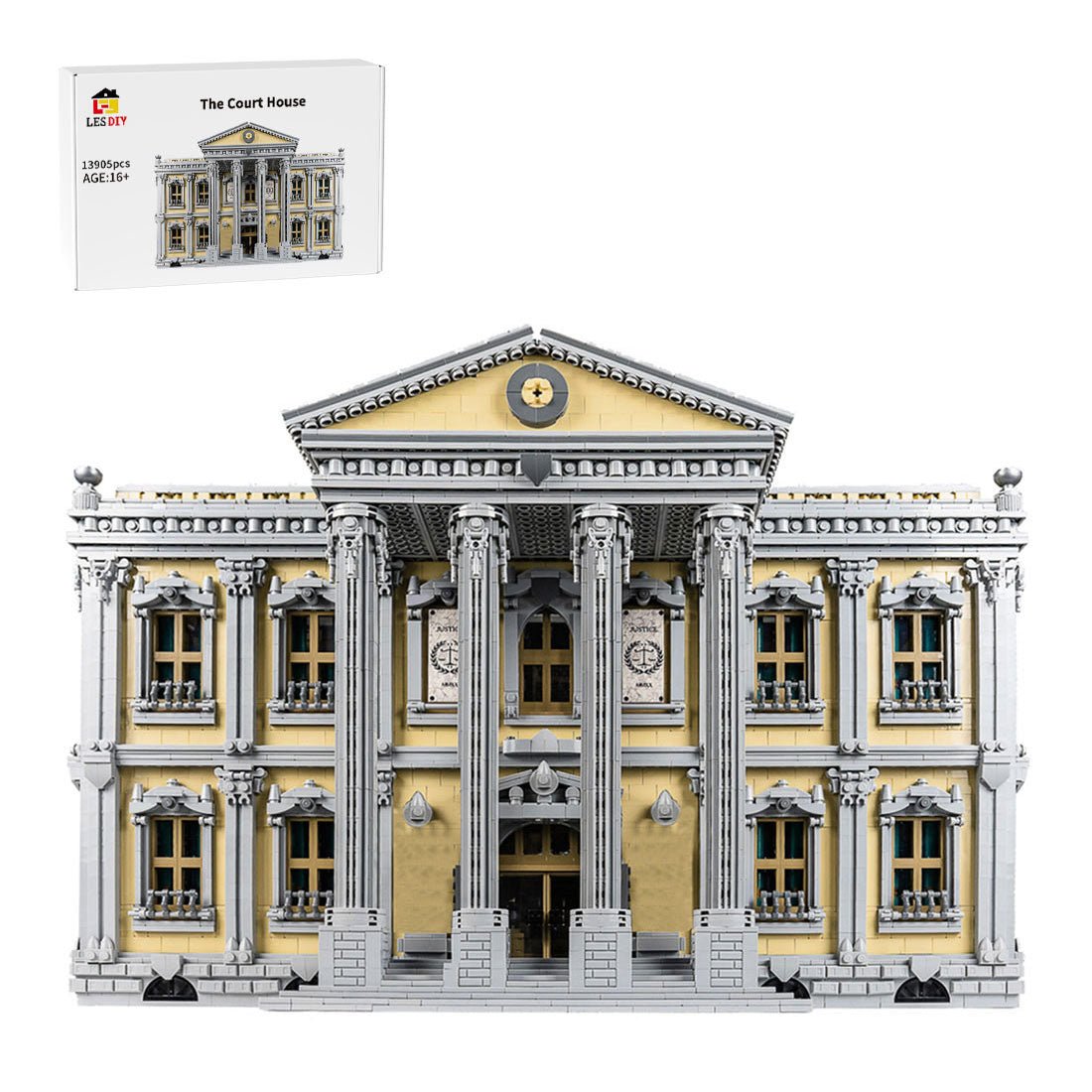 MOC - 77106 Das Gerichtsgebäude (Keine Aufkleber Enthalten) Klemmbausteine - LesDiy - Klemmbausteine
