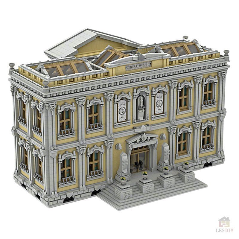 MOC - 77106 Das Gerichtsgebäude (Keine Aufkleber Enthalten) - LesDiy - Klemmbausteine