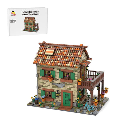 MOC - 77566 Haus Italien Nr. 3 Klemmbausteine - LesDiy - Klemmbausteine