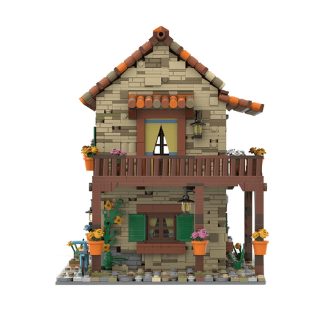 MOC - 77566 Haus Italien Nr. 3 Klemmbausteine - LesDiy - Klemmbausteine