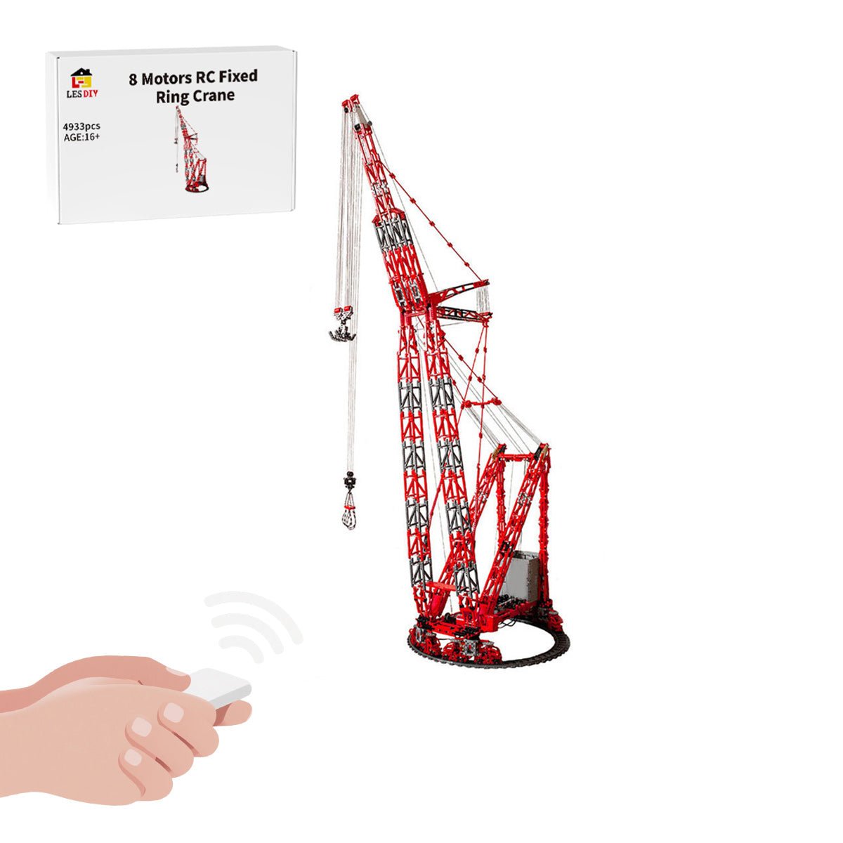 MOC - 77733 Mammoet PTC - 200 - DS Ringkran Klemmbausteine - LesDiy - Klemmbausteine