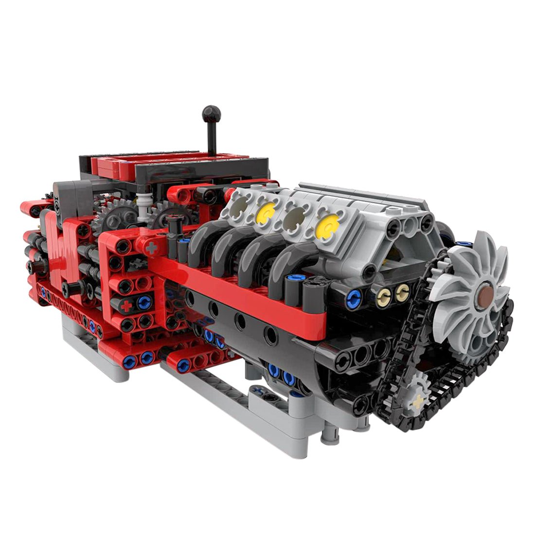 MOC - 79482 GTE Manual 8 Speed Gearbox Klemmbausteine - LesDiy - Klemmbausteine
