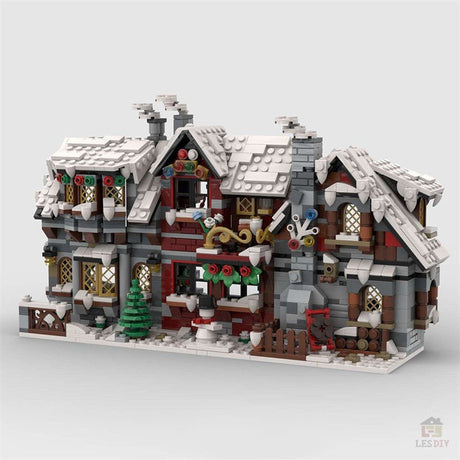 MOC - 79497 DREI kleine Winterhäuser (Die Rückseite) - LesDiy - Klemmbausteine