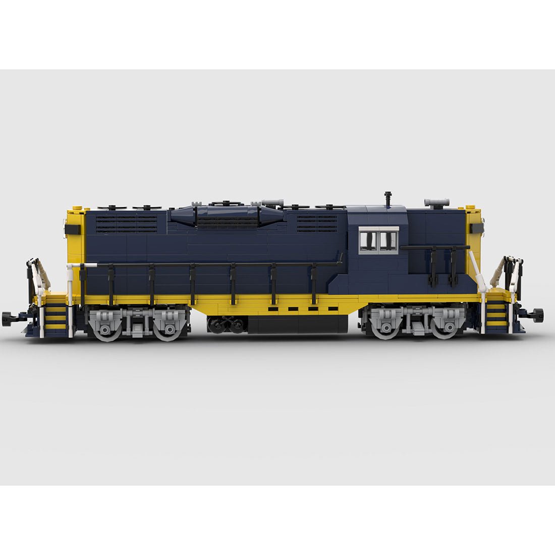 MOC - 79701 Santa Fe GP9 Klemmbausteine - LesDiy - Klemmbausteine