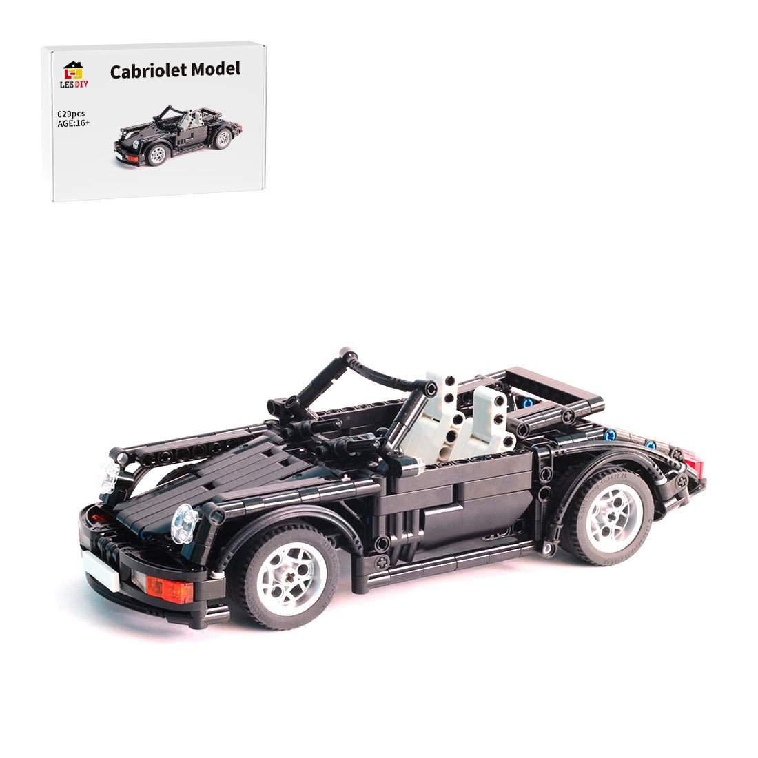 MOC - 8013 Porsche 964/911 Cabriolet - LesDiy - Klemmbausteine