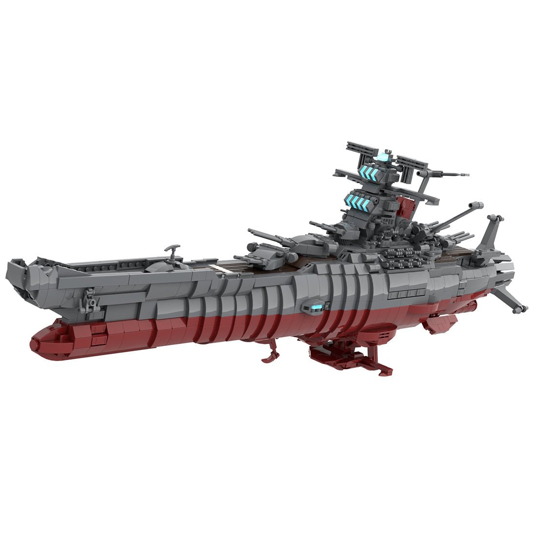 MOC-81382 Space Battleship Yamato 2199 Clamp Building Blocks - LesDiy