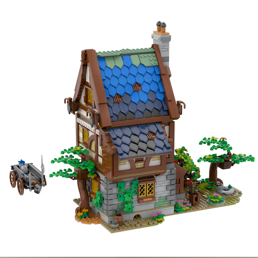 MOC - 83786 Mittelalterliche Taverne - LesDiy - Klemmbausteine