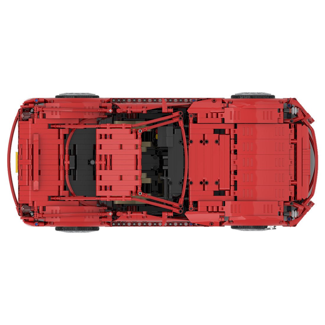 MOC - 84655 MOD 1:10 Scale GTB Highway Super Luxury Sports Car - LesDiy - Klemmbausteine