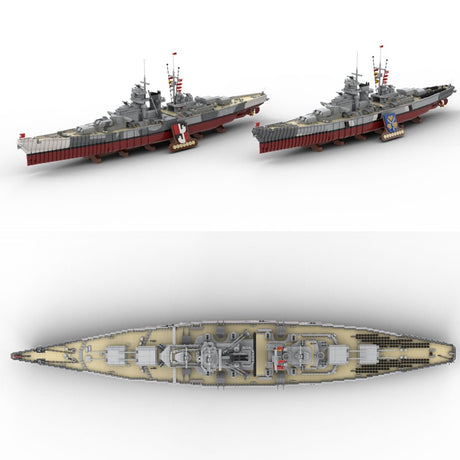 MOC - 84840 Bismarck - Kreuzer - Schlachtschiff Klemmbausteine - LesDiy - Klemmbausteine