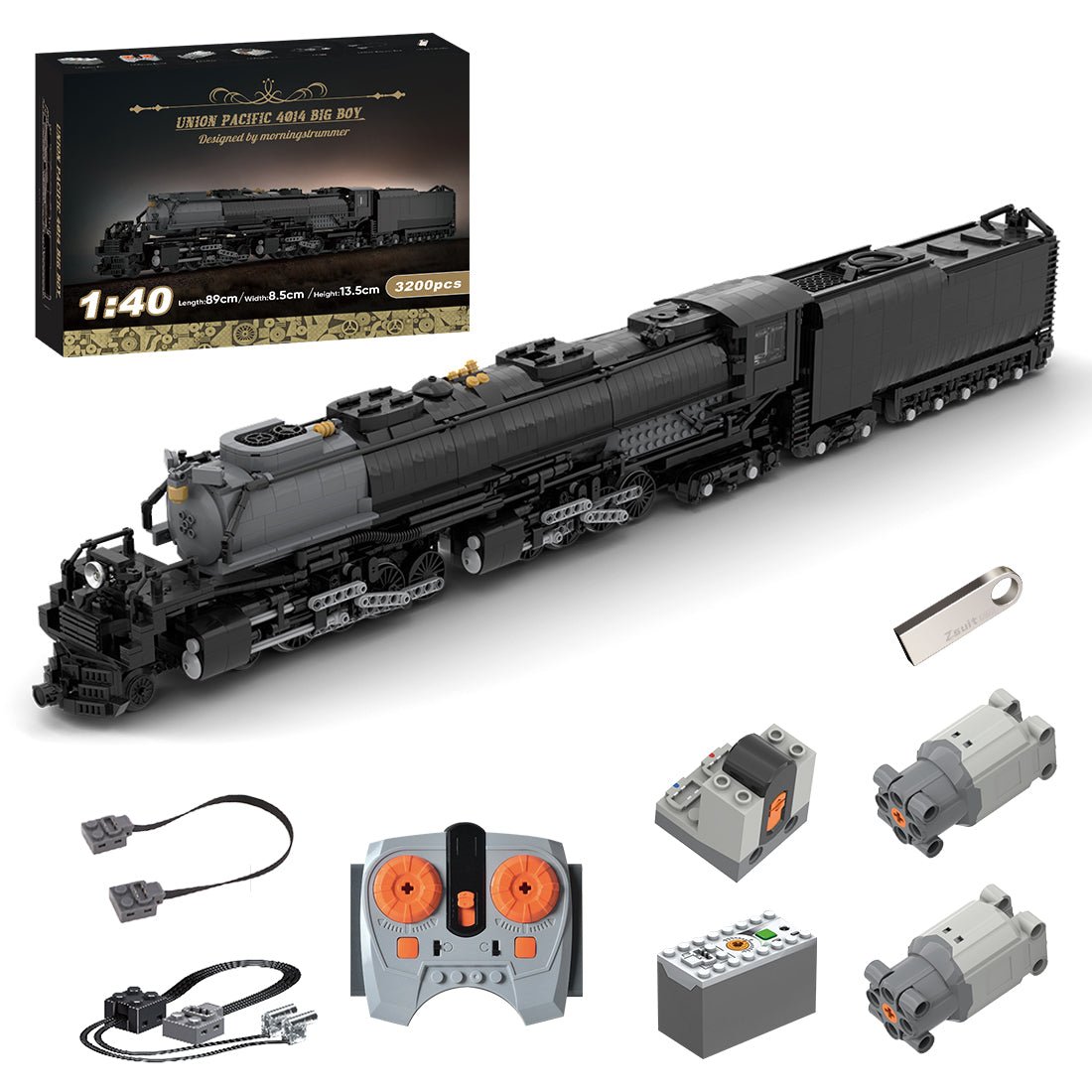MOC - 89126 Union Pacific 4014 Big Boy Klemmbuateine - LesDiy - Klemmbausteine