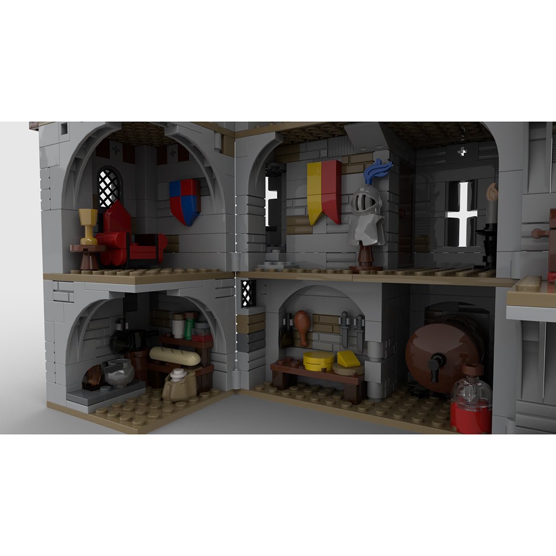 MOC - 92106 Modular Castle's Keep Klemmbausteine - LesDiy - Klemmbausteine
