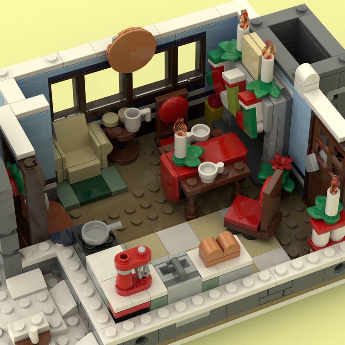 MOC - 92758 Winter Cabin Klemmbausteine - LesDiy - Klemmbausteine