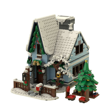 MOC - 92758 Winter Cabin Klemmbausteine - LesDiy - Klemmbausteine