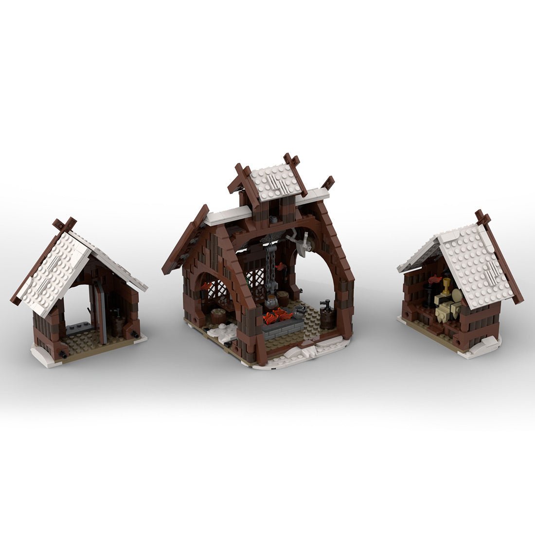 MOC - 96080 Winter Viking Mead Hall Klemmbausteine - LesDiy - Klemmbausteine