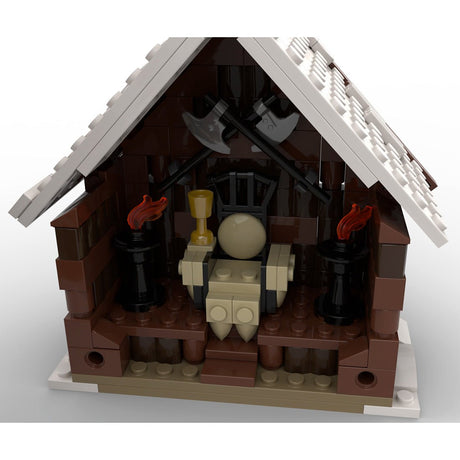 MOC - 96080 Winter Viking Mead Hall Klemmbausteine - LesDiy - Klemmbausteine