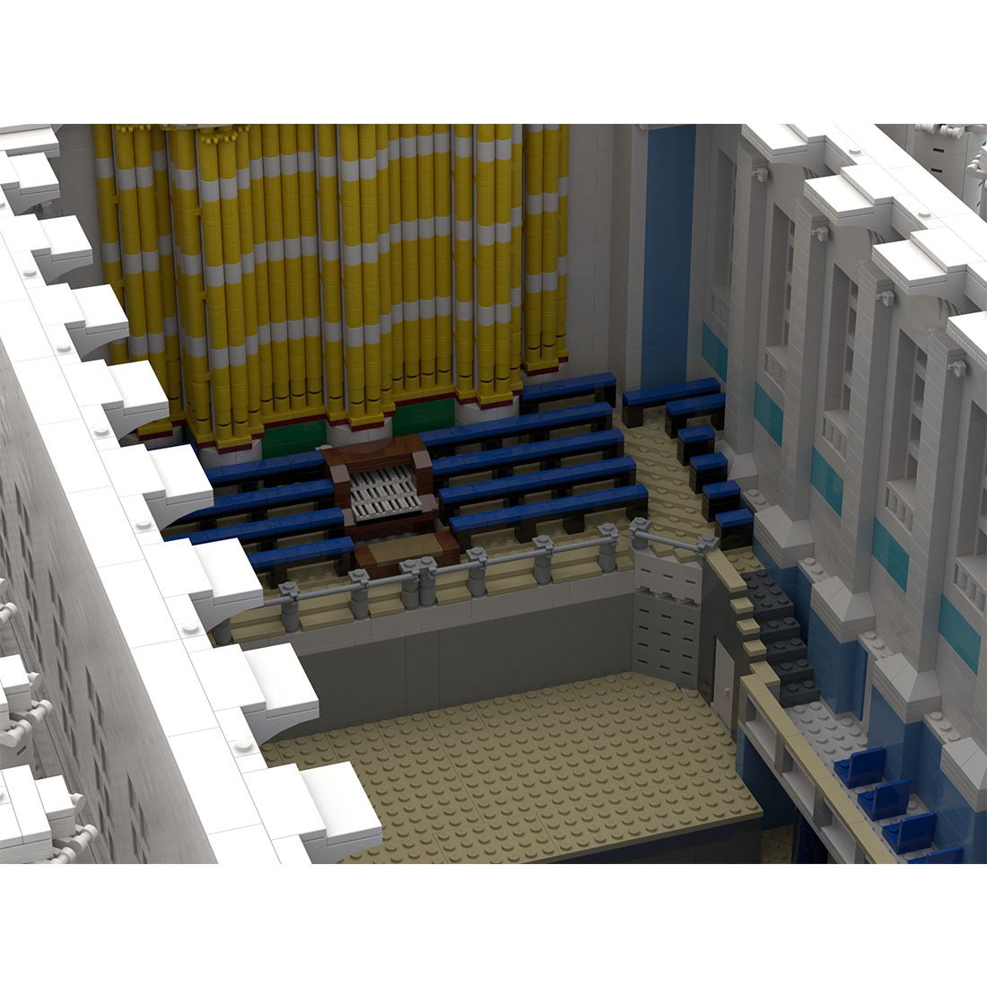 MOC - 96640 Birmingham Town Hall (with interior) Klemmbausteine - LesDiy - Klemmbausteine