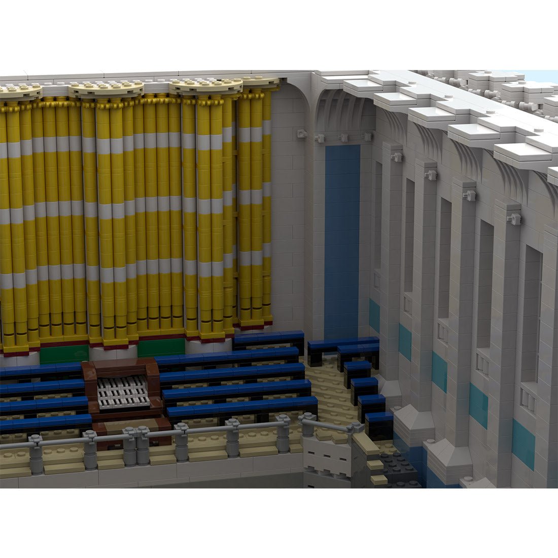 MOC - 96640 Birmingham Town Hall (with interior) Klemmbausteine - LesDiy - Klemmbausteine