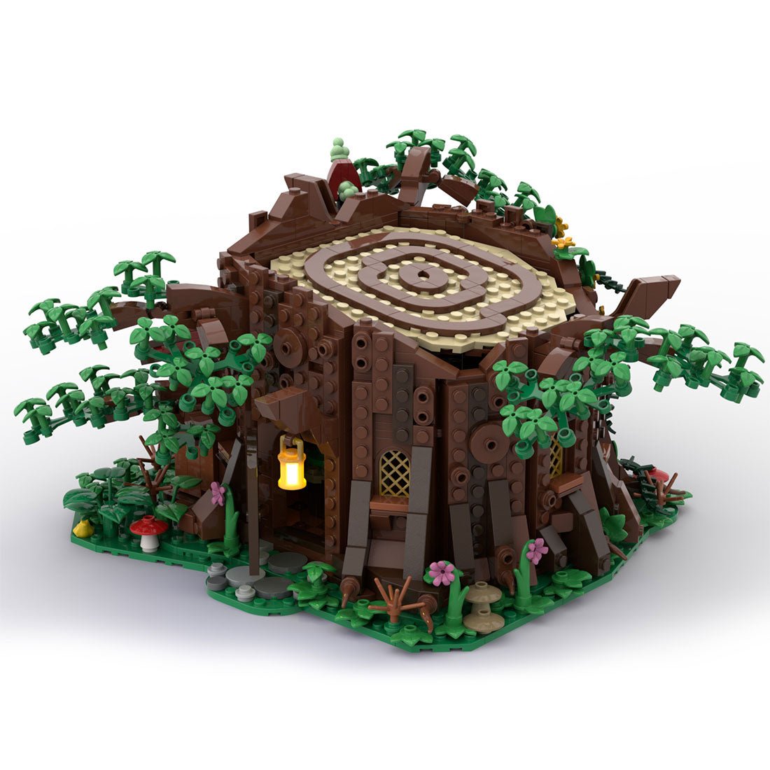 MOC - 98101 Medieval Forest Fairy Cottage Klemmbausteine - LesDiy - Klemmbausteine