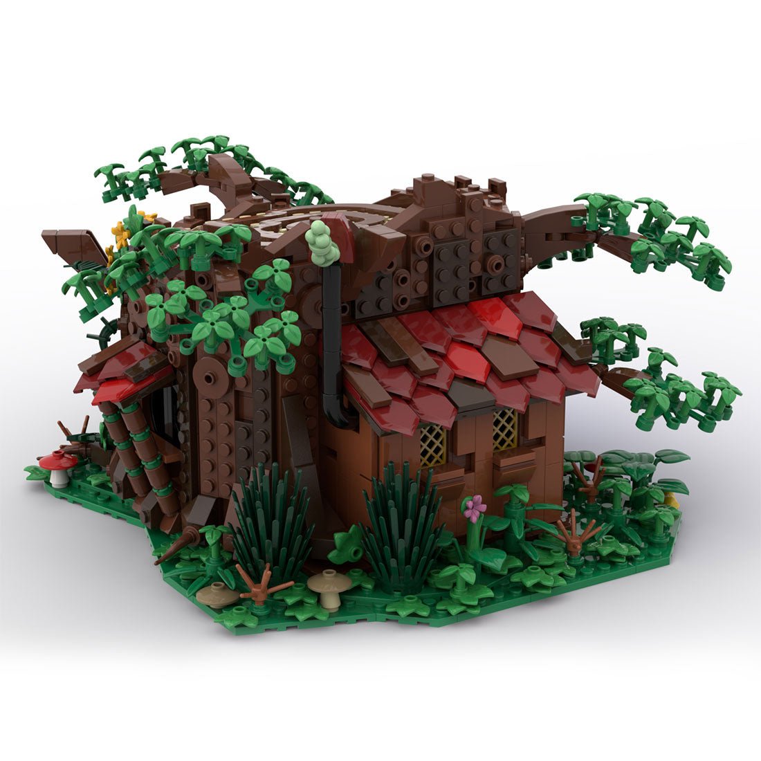 MOC - 98101 Medieval Forest Fairy Cottage Klemmbausteine - LesDiy - Klemmbausteine
